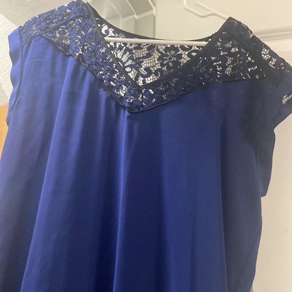 Bundle of Express Work or Casual tops with lace, leather, and zipper details! - Picture 7 of 11